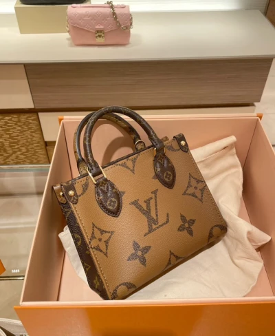 LV路易威登onthego经典中号老花托特包手提包通勤包-穿范儿