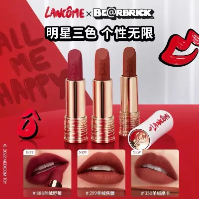 Lancome兰蔻 口红196小蛮腰限量暴力熊积木熊哑光330#299#888唇膏经典礼盒-穿范儿