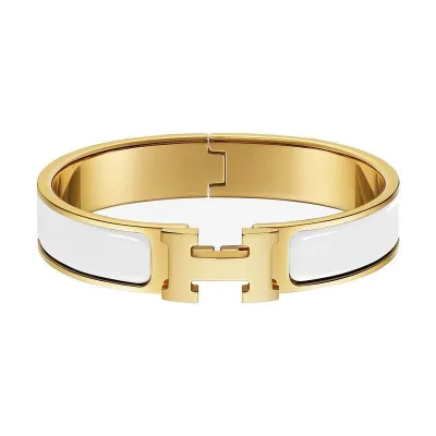 爱马仕HERMÈS 奢侈品女士时尚百搭Clic H手镯手链礼物推荐H700001F31-穿范儿