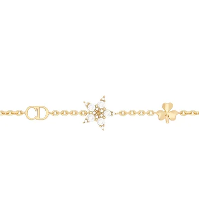 【包税】DIOR/迪奥 Clair D Lune金属水晶双层手链 B1039CDLCY_D301-穿范儿